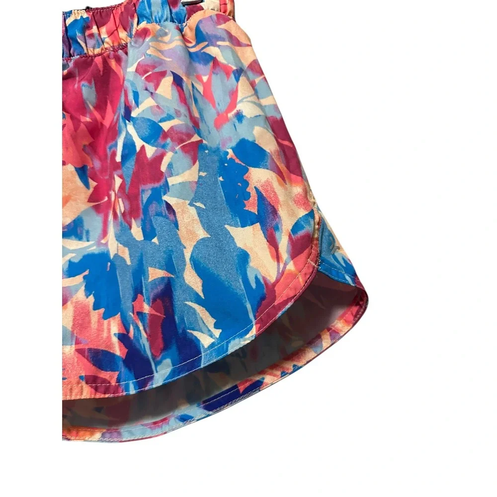 Old Navy Kids Girls XL Shorts Athletic Floral Print Elastic‎ Waist Drawstring